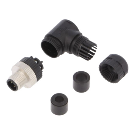 Conector: M12; mufă; PIN: 4; tată; cod D-Ethernet; pe cablu; IP67