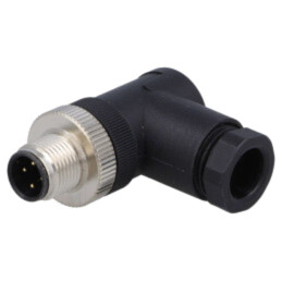 Conector: M12; mufă; PIN: 4; tată; cod D-Ethernet; pe cablu; 250V; 4A