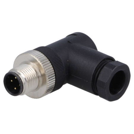 Conector: M12; mufă; PIN: 4; tată; cod D-Ethernet; pe cablu; 250V; 4A