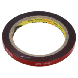 Bandă: de fixare; W: 9mm; L: 5,5m; Thk: 0,4mm; acril; 121°C,max.149°C