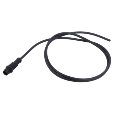 Conector: M12; mufă; tată; drept; Placare: aurit; cabluri; PIN: 5