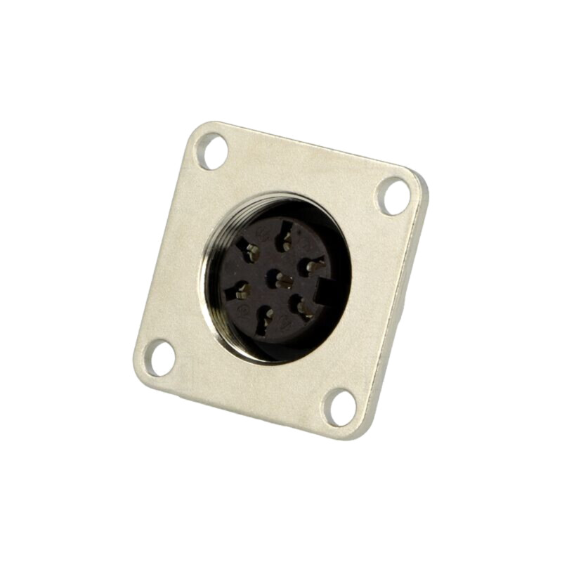 Conector: M16; soclu; mamă; lipire; PIN: 7; 5A; 100V; IP65,IP67; C091D