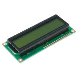 Afişaj: LCD; alfanumerice; STN Positive; 16x2; galben-verde; LED