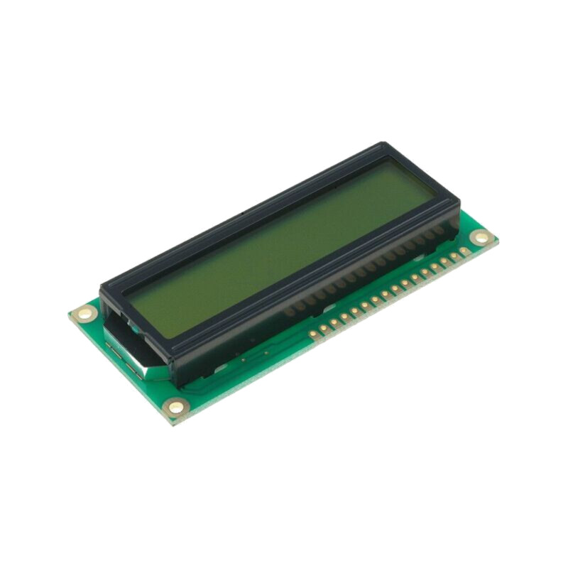 Afişaj: LCD; alfanumerice; STN Positive; 16x2; galben-verde; LED