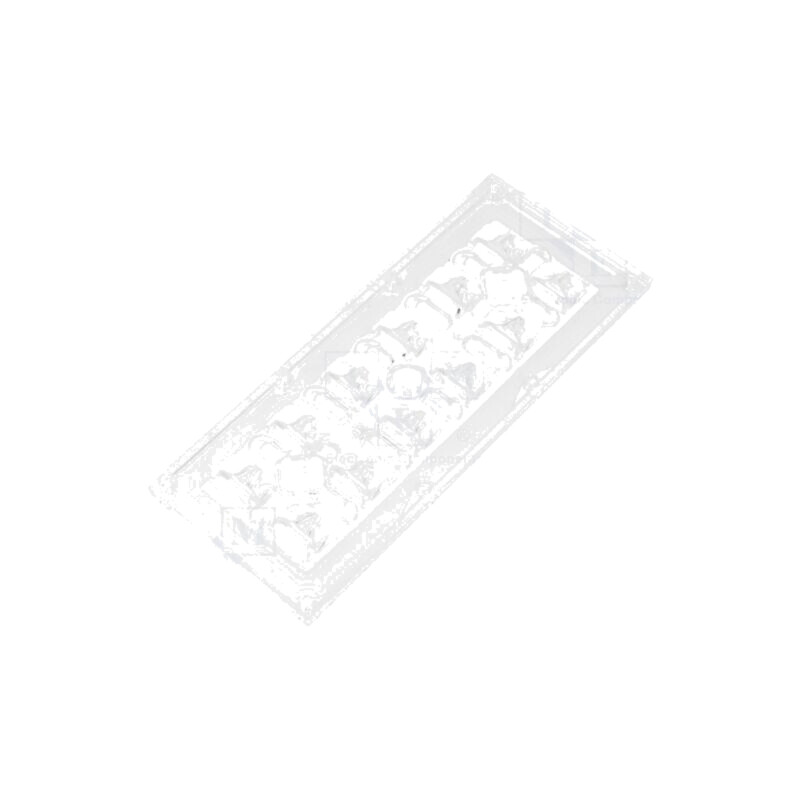 Lentilă LED; dreptunghiulară; transparentă; H: 9,17mm