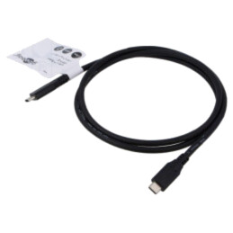 Cablu; USB 3.2; USB C mufă,din ambele părţi; 1m; negru; 10Gbps