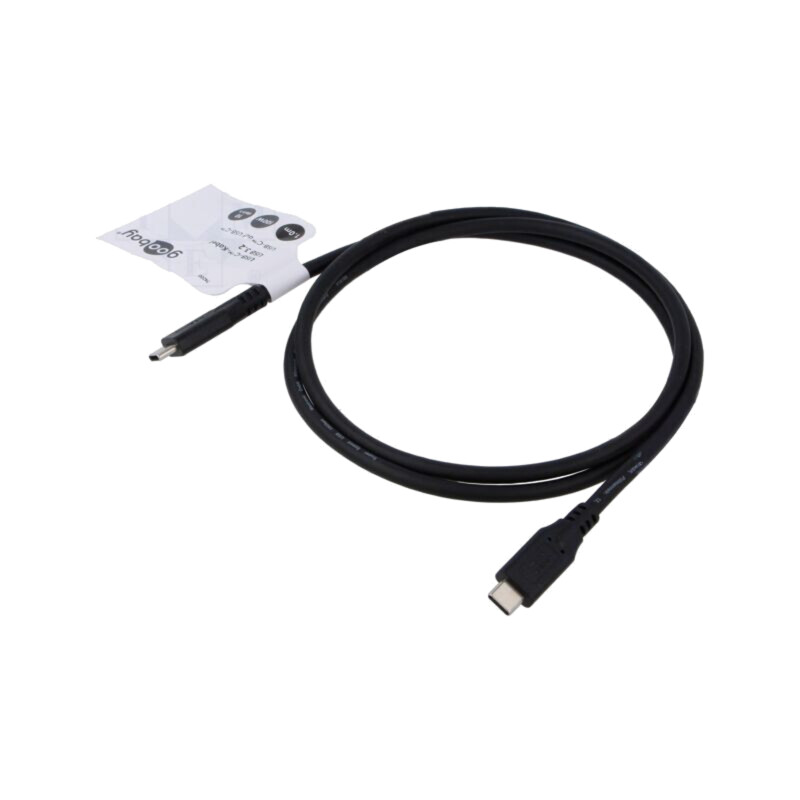 Cablu; USB 3.2; USB C mufă,din ambele părţi; 1m; negru; 10Gbps
