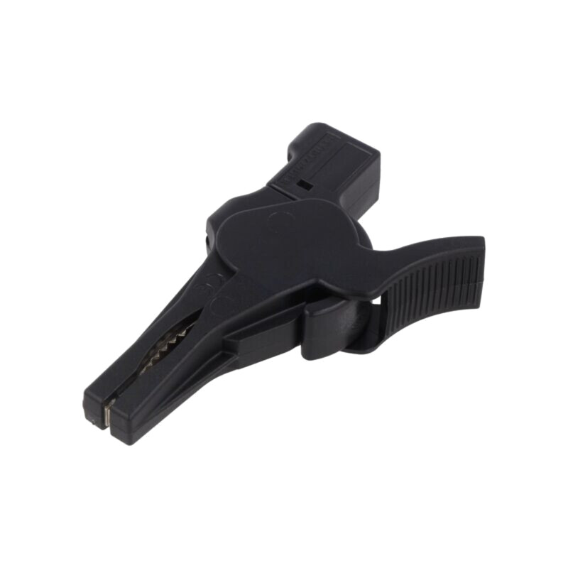 Bornă crocodil; 32A; neagră; Capacitate prindere: max.34mm; 1kV Bornă crocodil; 32A; neagră; Capacitate prindere: max.34mm; 1kV