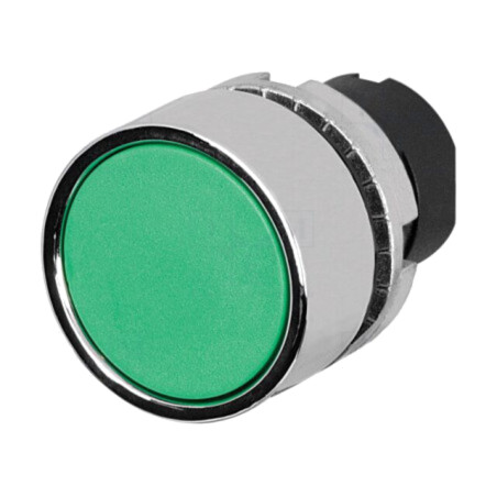 Comutator: acţionat prin apăsare; 22mm; Poz.i stab: 1; verde; fără