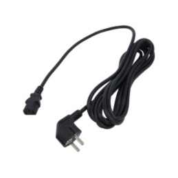 Cablu; 3x1mm2; CEE 7/7 (E/F) ştecăr în unghi,IEC C13 mamă; PVC