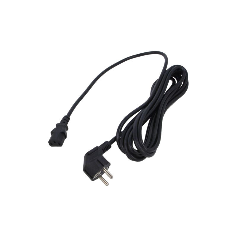 Cablu; 3x1mm2; CEE 7/7 (E/F) ştecăr în unghi,IEC C13 mamă; PVC