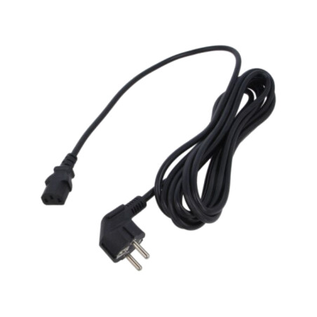 Cablu; 3x1mm2; CEE 7/7 (E/F) ştecăr în unghi,IEC C13 mamă; PVC
