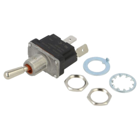 Comutator: basculant; Poz: 2; SPST; OFF-ON; 16A/250VAC; 16A/30VDC