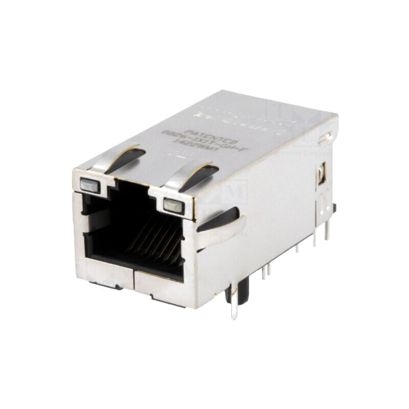 Conector: RJ45; soclu; PIN: 8; ecranat,PoE+,cu diodă LED; THT