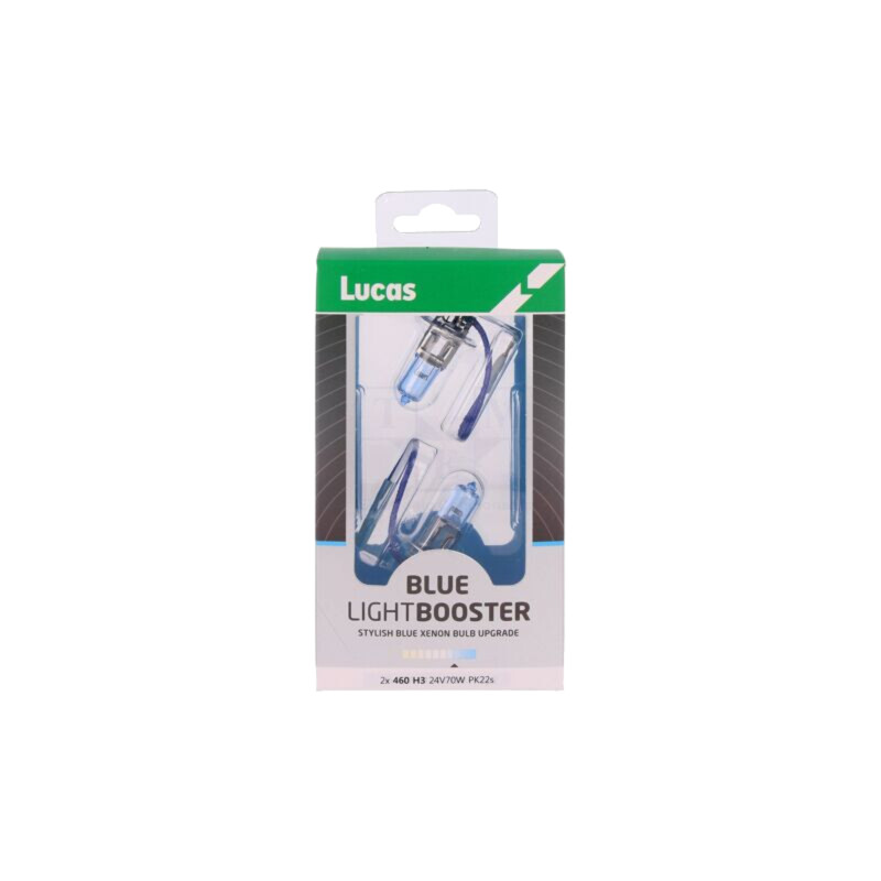 Lampă: auto; PK22s; alb-albastru; 24V; 70W; BLUE; Subtip bec: H3