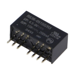 Convertor: DC/DC; 3W; Uintr: 4,5÷9VDC; Uieş: 15VDC; Iieş: 200mA; SIP8