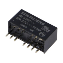 Convertor: DC/DC; 3W; Uintr: 9÷36VDC; Uieş: 3,3VDC; Iieş: 910mA; SIP8