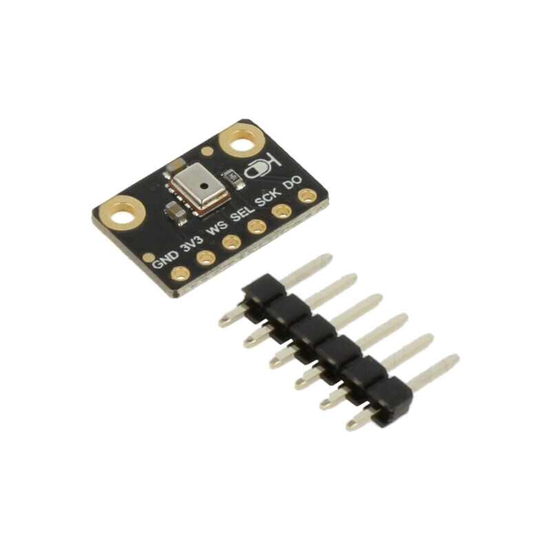 Modul: audio; microfon; I2S; 3,3VDC; şiruri pini; 11x16mm