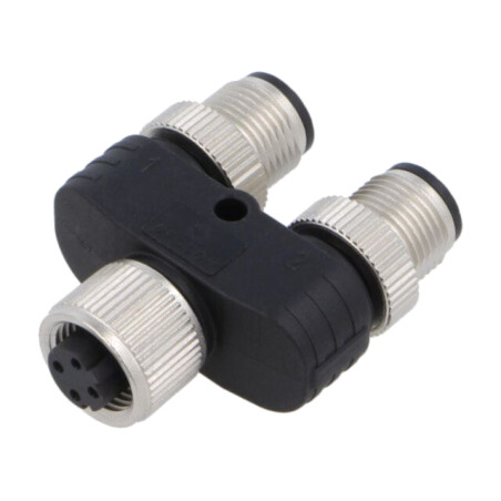 M12 adapter FY-M12D-04F-M12D-04M-T-0100