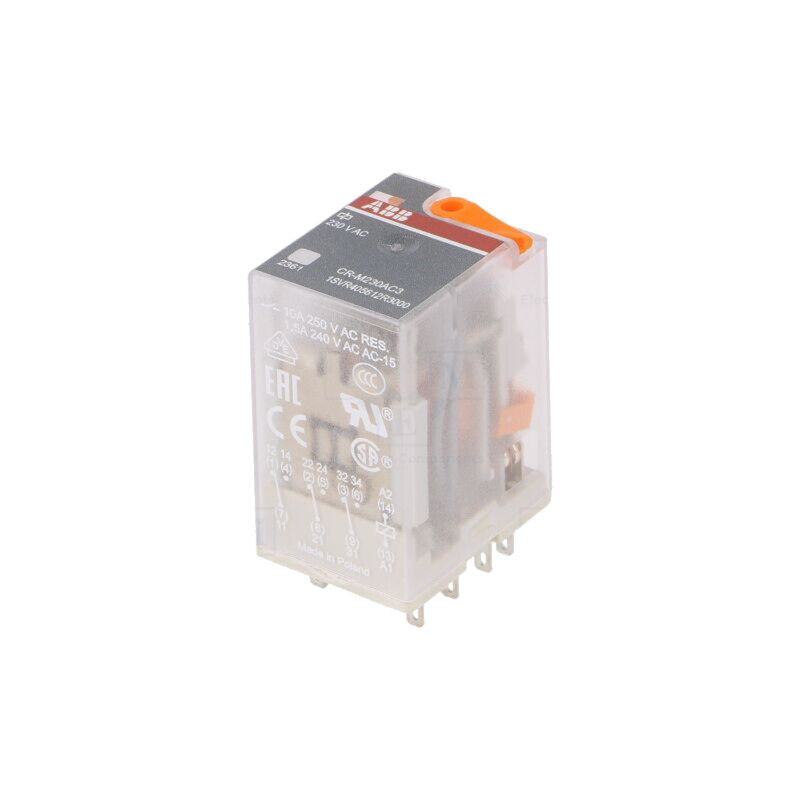 Releu: electromagnetic; 3PDT; Ubobină: 230VAC; Icontacte max: 10A Releu: electromagnetic; 3PDT; Ubobină: 230VAC; Icontacte max: 10A