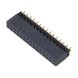 Conector: şiruri pini; tată; PIN: 30; 2,54mm; aurit; THT; soclu