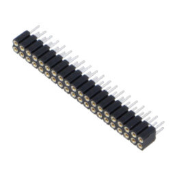 Conector: şiruri pini; soclu; mamă; PIN: 40; drept; 2mm; THT; 2x20
