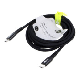 Cablu; USB 2.0; USB C mufă,din ambele părţi; 2m; negru; 0,48Gbps
