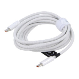 Cablu; High Speed,USB 2.0; USB C mufă,din ambele părţi; 2m; alb