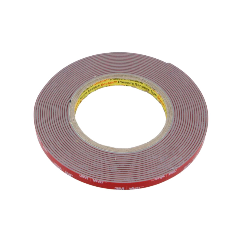 Bandă: de fixare; W: 9mm; L: 5,5m; Thk: 1,6mm; acril; gri; 39N/cm Bandă: de fixare; W: 9mm; L: 5,5m; Thk: 1,6mm; acril; gri; 39N/cm