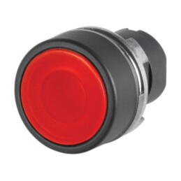 Comutator: acţionat prin apăsare; 22mm; Poz.i stab: 2; roşie; IP65