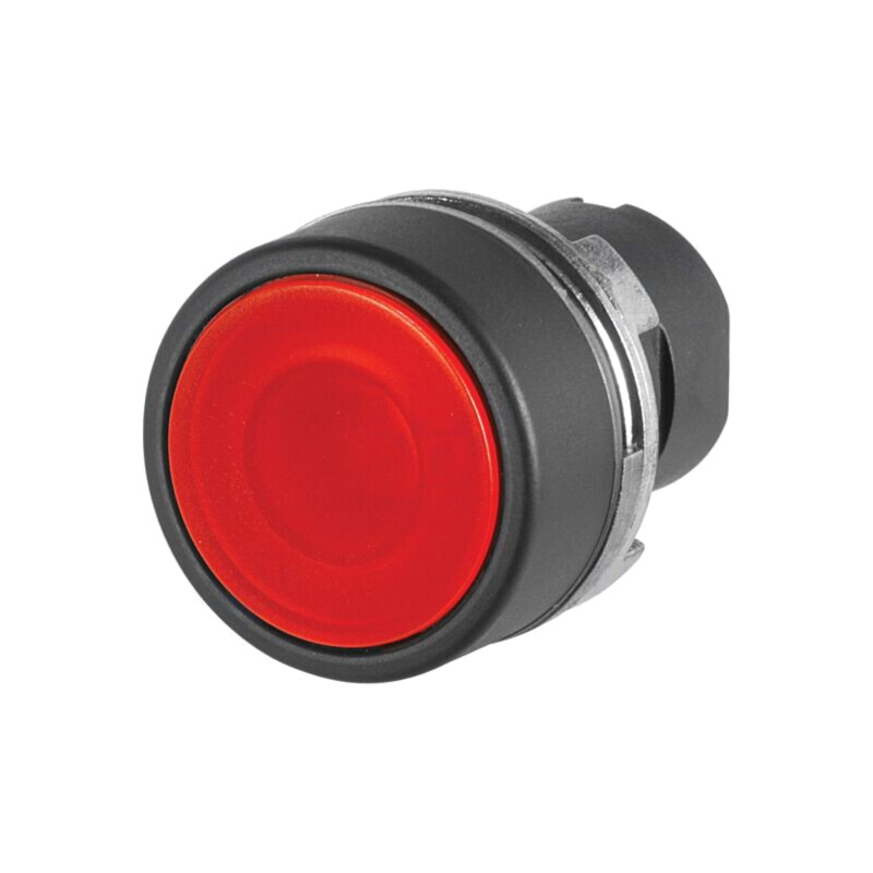 Comutator: acţionat prin apăsare; 22mm; Poz.i stab: 2; roşie; IP65