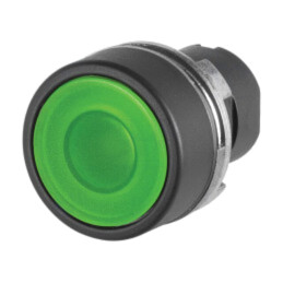 Comutator: acţionat prin apăsare; 22mm; Poz.i stab: 2; verde; IP65
