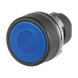 Comutator: acţionat prin apăsare; 22mm; Poz.i stab: 2; albastră