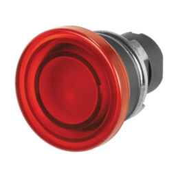 Comutator: acţionat prin apăsare; 22mm; Poz.i stab: 1; roşie; IP65