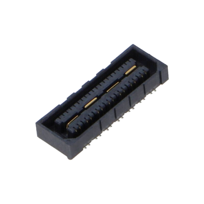 Conector: PCB-PCB; mamă; PIN: 28; 0,8mm; QSE; gold flash; SMT; soclu Conector: PCB-PCB; mamă; PIN: 28; 0,8mm; QSE; gold flash; SMT; soclu