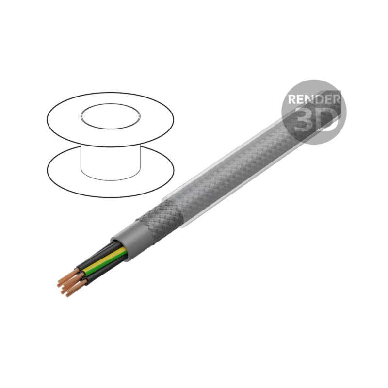 Cablu; ÖLFLEX® CLASSIC 110 SY; 4G4mm2; PVC; transparent; CPR: Eca Cablu; ÖLFLEX® CLASSIC 110 SY; 4G4mm2; PVC; transparent; CPR: Eca