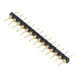 Conector: şiruri pini; tată; PIN: 14; 2,54mm; aurit; THT; şir pini