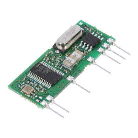 Modul: RF; receptor AM; AM,ASK; 433,92MHz; -113dBm; 5VDC; 7,5mA
