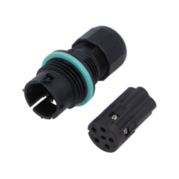 Conector: alimentare AC; terminal cu şurub; tată; TH384; 26,5mm