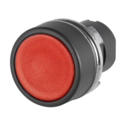 Comutator: acţionat prin apăsare; 22mm; Poz.i stab: 2; roşie; fără