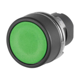 Comutator: acţionat prin apăsare; 22mm; Poz.i stab: 2; verde; fără