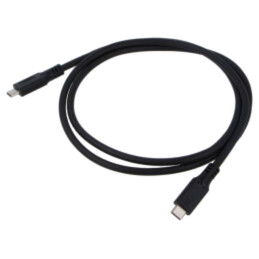Cablu; USB 3.2; USB C mufă,din ambele părţi; 1m; negru; 10Gbps