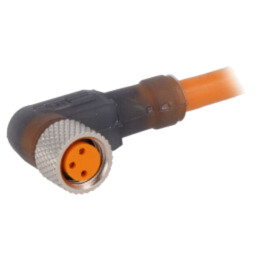 Cablu de conectare; M8; PIN: 3; în unghi; 2m; mufă; 60VAC; 4A; RKMWV