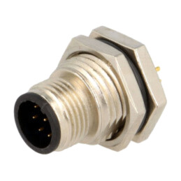Conector: M12; soclu; PIN: 8; tată; cod A-DeviceNet / CANopen; THT