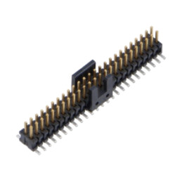 Conector: şiruri pini; tată; PIN: 50; 1,27mm; gold flash; SMT; soclu