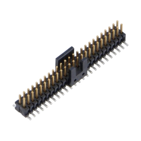 Conector: şiruri pini; tată; PIN: 50; 1,27mm; gold flash; SMT; soclu