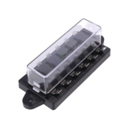 Ladă de siguranţe; 19mm; 30A; înşurubare; Term: conectori 6,4mm