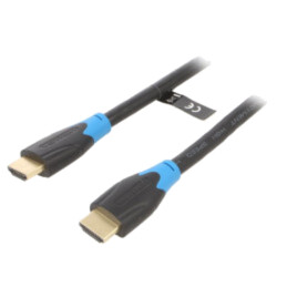 Cablu; HDMI 1.4; HDMI mufă,din ambele părţi; PVC; 8m; negru; 30AWG