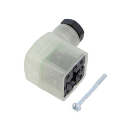 Conector: cu valvă; mufă; format A; 18mm; mamă; PIN: 3; în unghi 90°