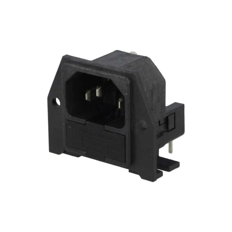 Conector: alimentare AC; soclu; tată; 10A; 250VAC; IEC 60320